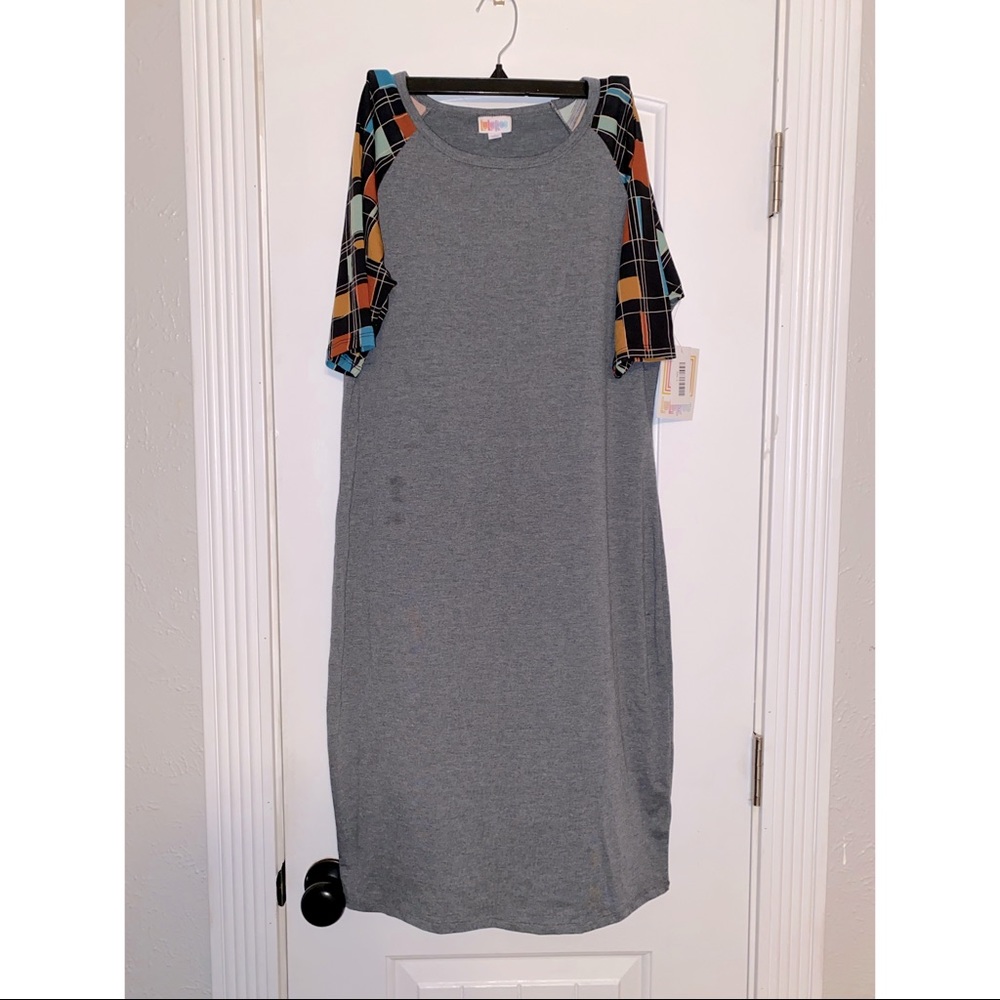 Lularoe grey shirt dress